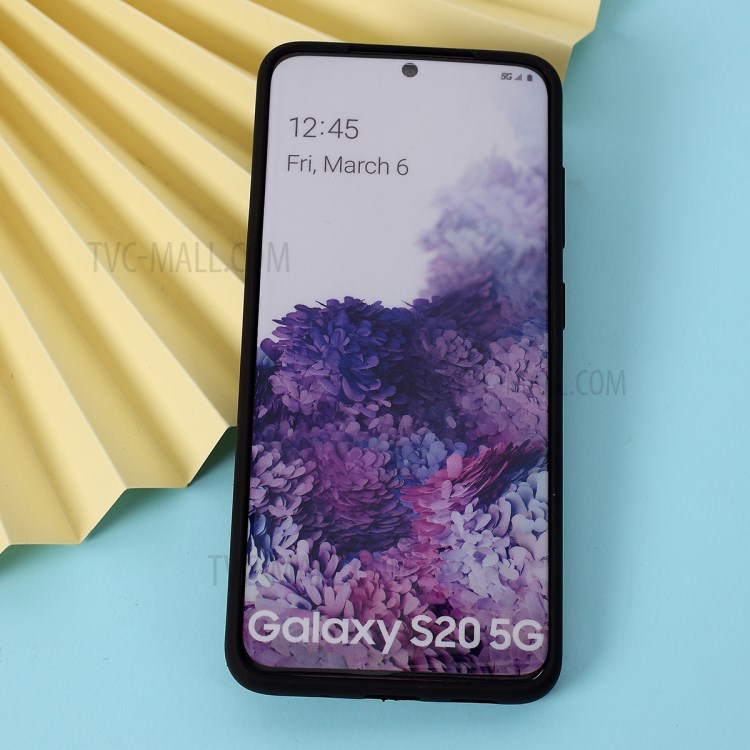 Shell Mate PC + TPU Con Cubierta De La Cámara De Deslizamiento Para La Galaxia S20 - Negro-8