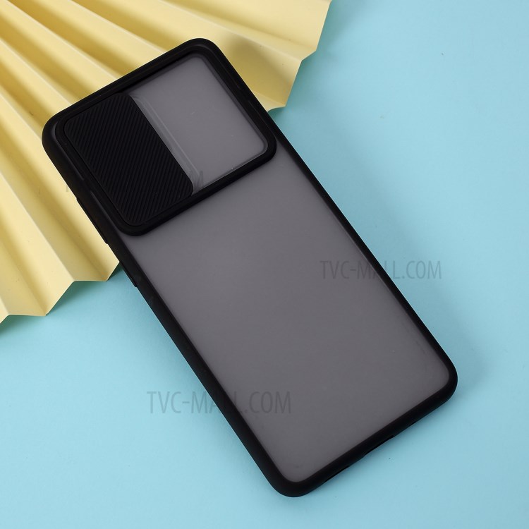 PC + TPU Матовый Корпус С Оболочкой Слайд-камеры Для Samsung Galaxy S20 Ультра - Черный-3