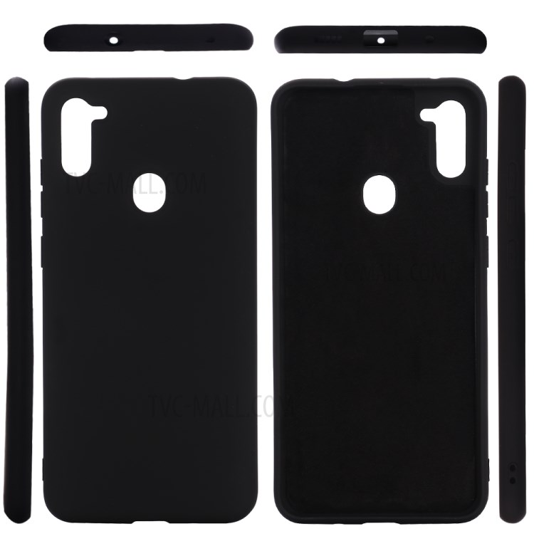 Shockproof Liquid Silicone Cover for Samsung Galaxy M11/A11 - Black-2