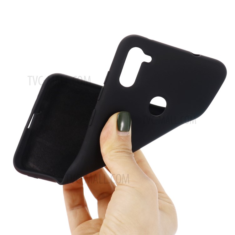 Shockproof Liquid Silicone Cover for Samsung Galaxy M11/A11 - Black-4