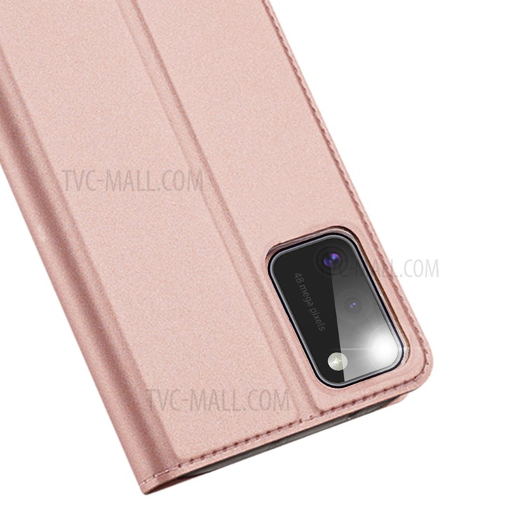 DUX DUCIS Skin Pro Series Card Slot PU Leather Phone Cover for Samsung Galaxy A41 (Global Version) - Rose Gold-3