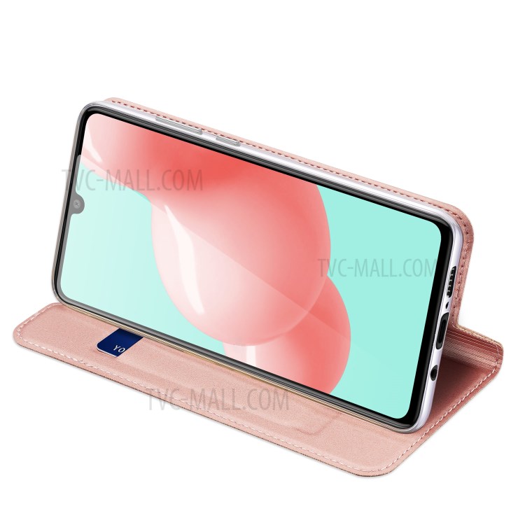 DUX DUCIS Skin Pro Series Card Slot PU Leather Phone Cover for Samsung Galaxy A41 (Global Version) - Rose Gold-5