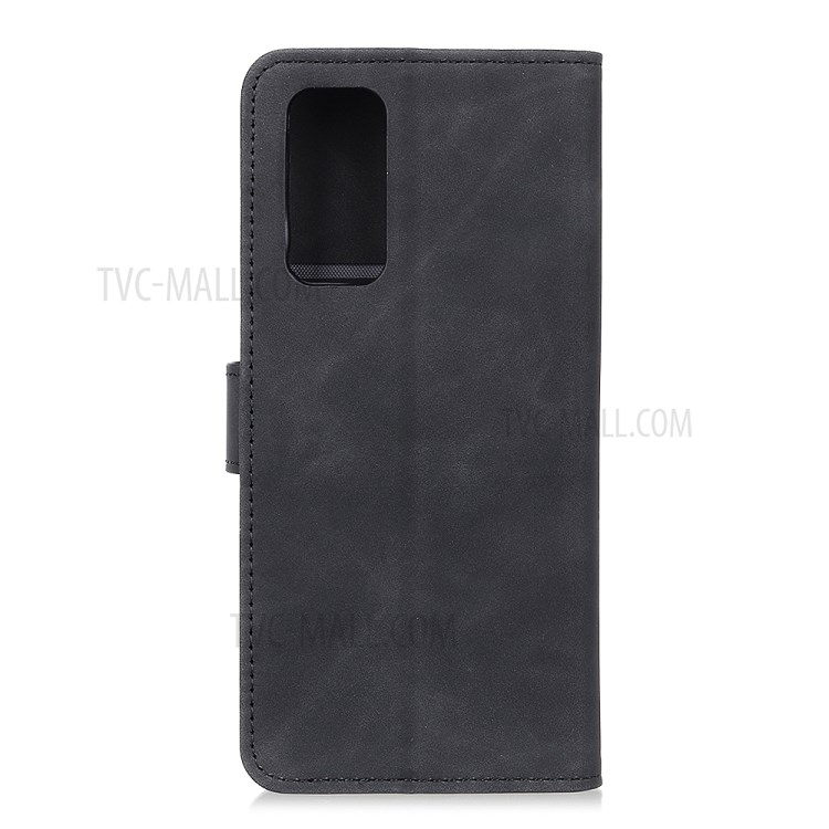 KHAZNEH Retro Leather Case Stylish Cover for Samsung Galaxy Note 20 - Black-2