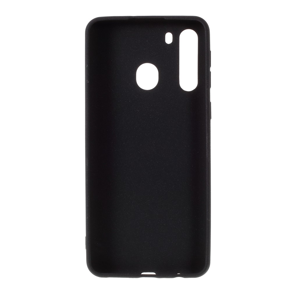 Case TPU de Superficie Mate de Doble Cara Para Samsung Galaxy A21 (edición Europea) - Negro