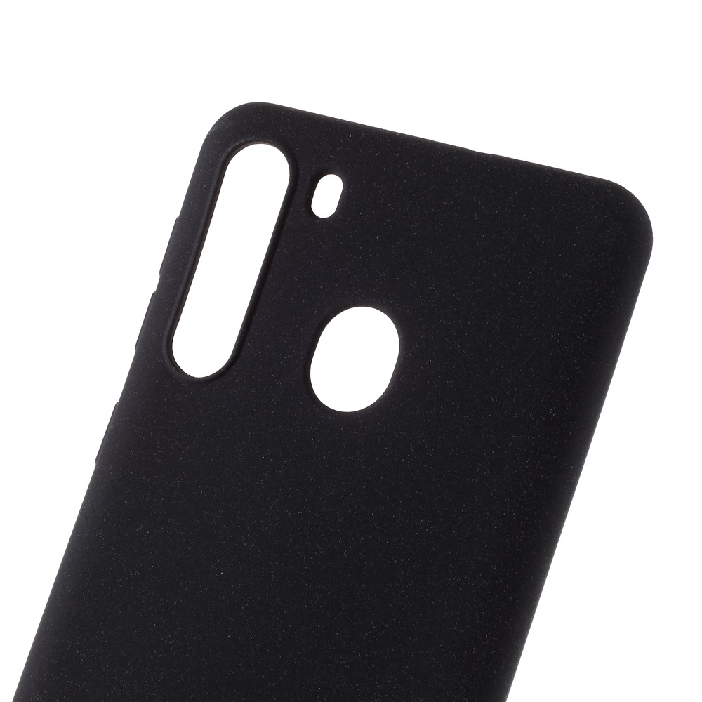 Case TPU de Superficie Mate de Doble Cara Para Samsung Galaxy A21 (edición Europea) - Negro