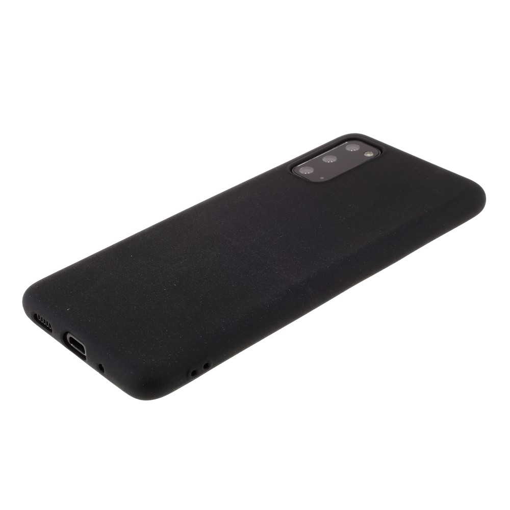 Double-sided Matte TPU Shell for Samsung Galaxy S20 - Black-5