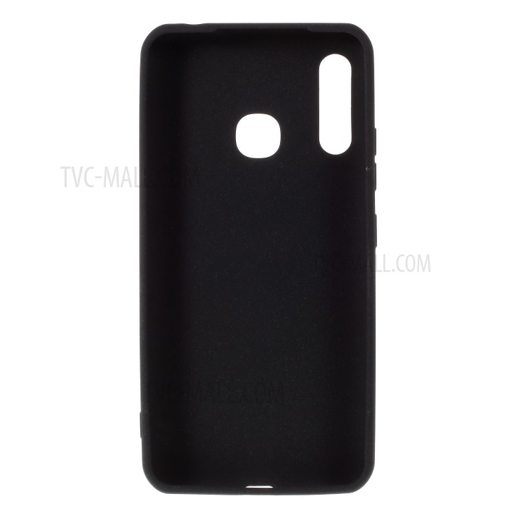 Double-sided Matte TPU Cell Phone Shell for Samsung Galaxy A70e - Black-3
