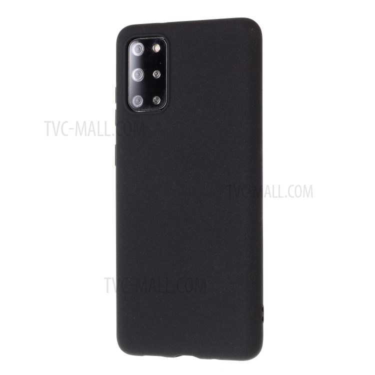 Furry Feel Double-sided Matte TPU Shell for Samsung Galaxy S20 Plus - Black-2