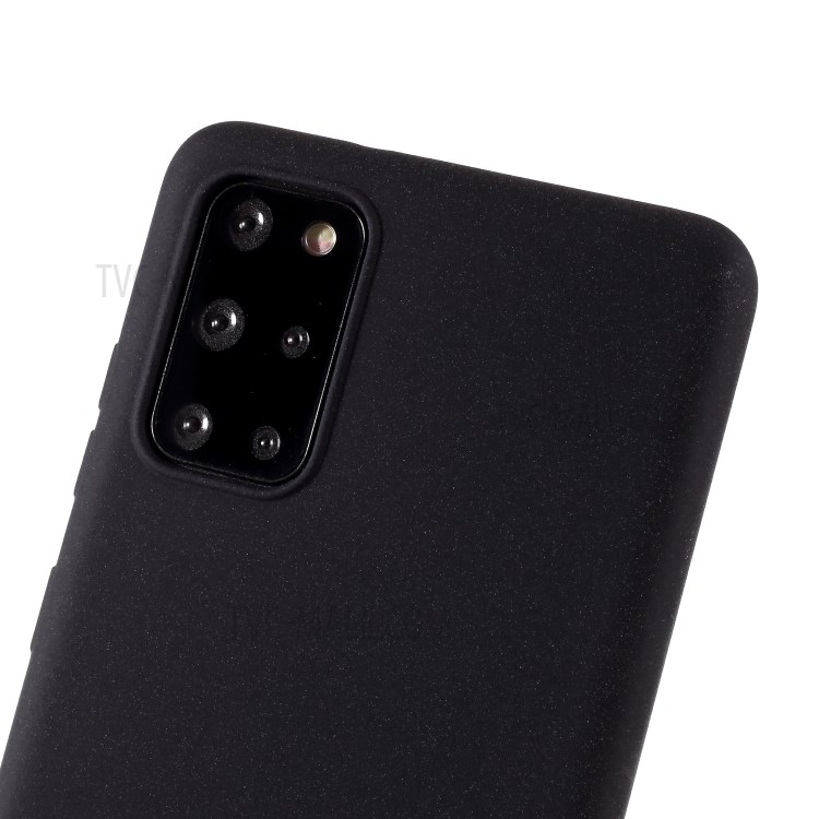 Furry Feel Double-sided Matte TPU Shell for Samsung Galaxy S20 Plus - Black-3