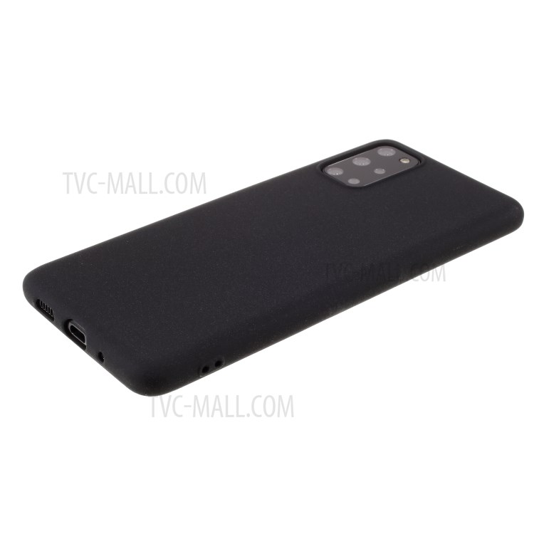 Furry Feel Double-sided Matte TPU Shell for Samsung Galaxy S20 Plus - Black-4