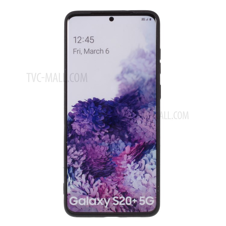 Furry Feel Double-sided Matte TPU Shell for Samsung Galaxy S20 Plus - Black-7
