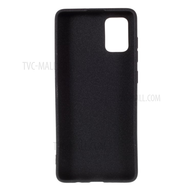 Caso TPU Dupla Face Fosco Superfície Para Samsung Galaxy A71 SM-A715 - Preto-3
