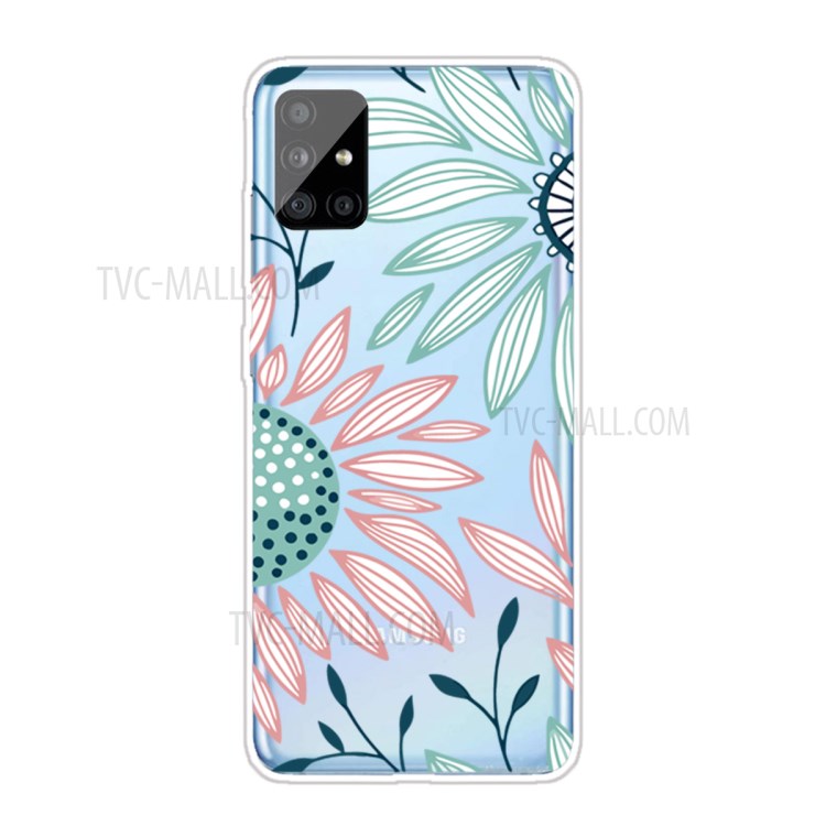 Pattern Printing Skin TPU Shell for Samsung Galaxy A31 - Flower-1