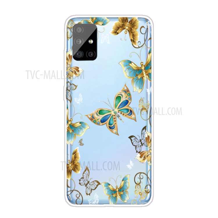 Pattern Printing Sylish TPU Cover for Samsung Galaxy A51 SM-A515 - Butterfly-1