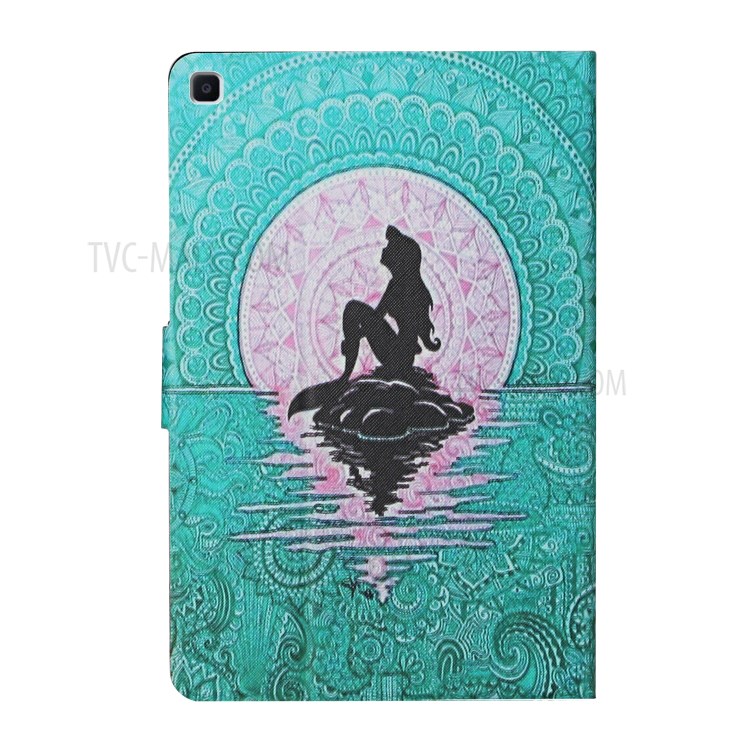 PU Leather Wallet Tablet Case for Samsung Galaxy Tab A 8.0 Wi-Fi (2019) SM-T290/Tab A 8.0 LTE (2019) - Mermaid-3