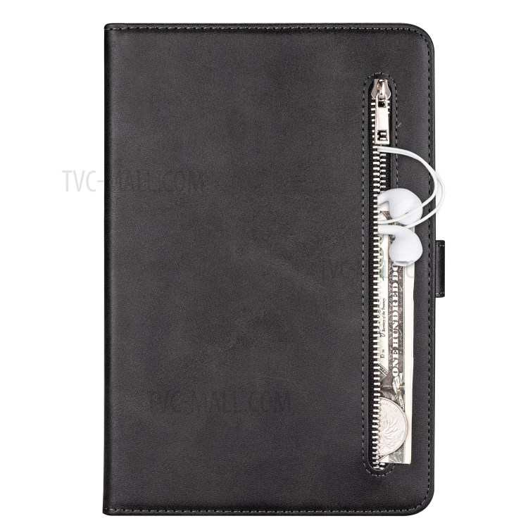 Zipper Pocket Leather Tablet Cover for Samsung Galaxy Tab A 8.0 (2019) with S Pen SM-P200 - Black-3