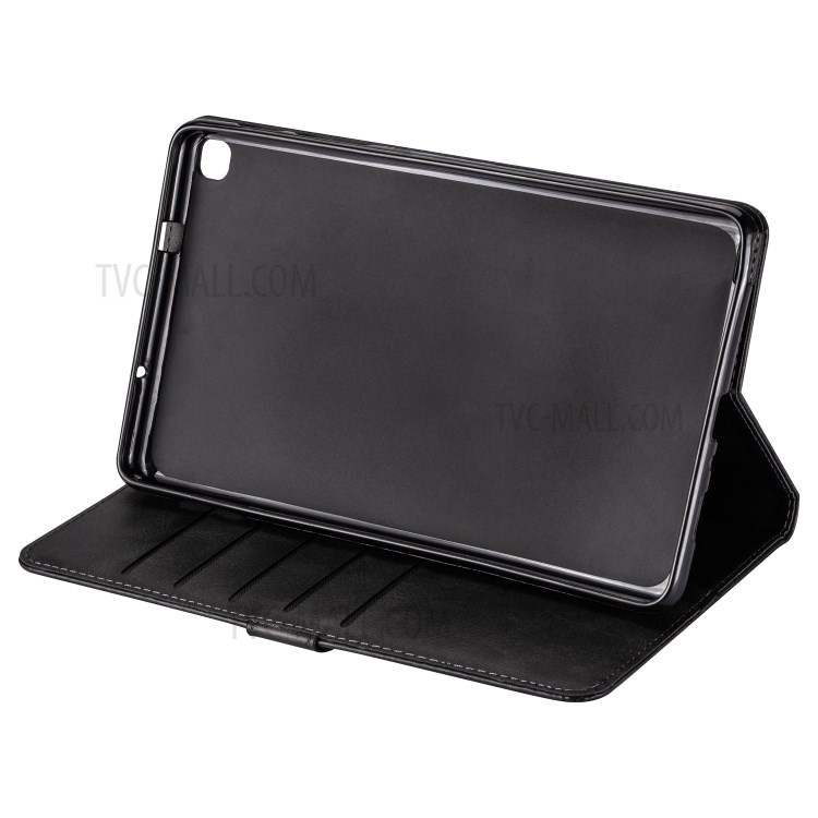 Zipper Pocket Leather Tablet Cover for Samsung Galaxy Tab A 8.0 (2019) with S Pen SM-P200 - Black-5