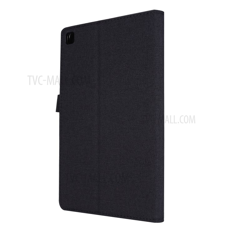 Cloth Texture Card Slots Stand Leather Protective Cover for Samsung Galaxy Tab A 8.4 (2020) T307 - Black-4