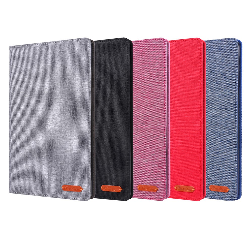 Cloth Texture Card Slots Stand Leather Cover for Samsung Galaxy Tab A 10.1 (2019) T510/T515 - Black-6