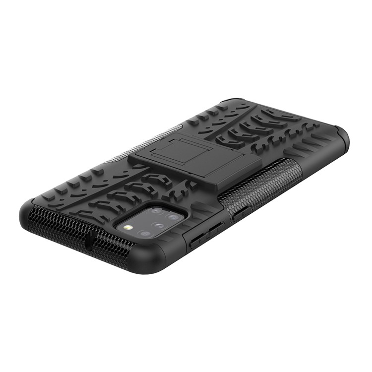Cool Tyre PC + TPU Cell Phone Shell for Galaxy A31 - Black-7