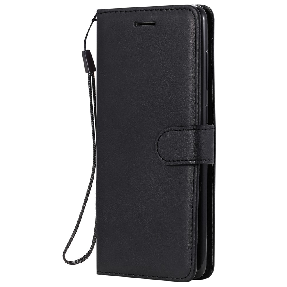Wallet Leather Stand Phone Case for Samsung Galaxy A21s - Black-2
