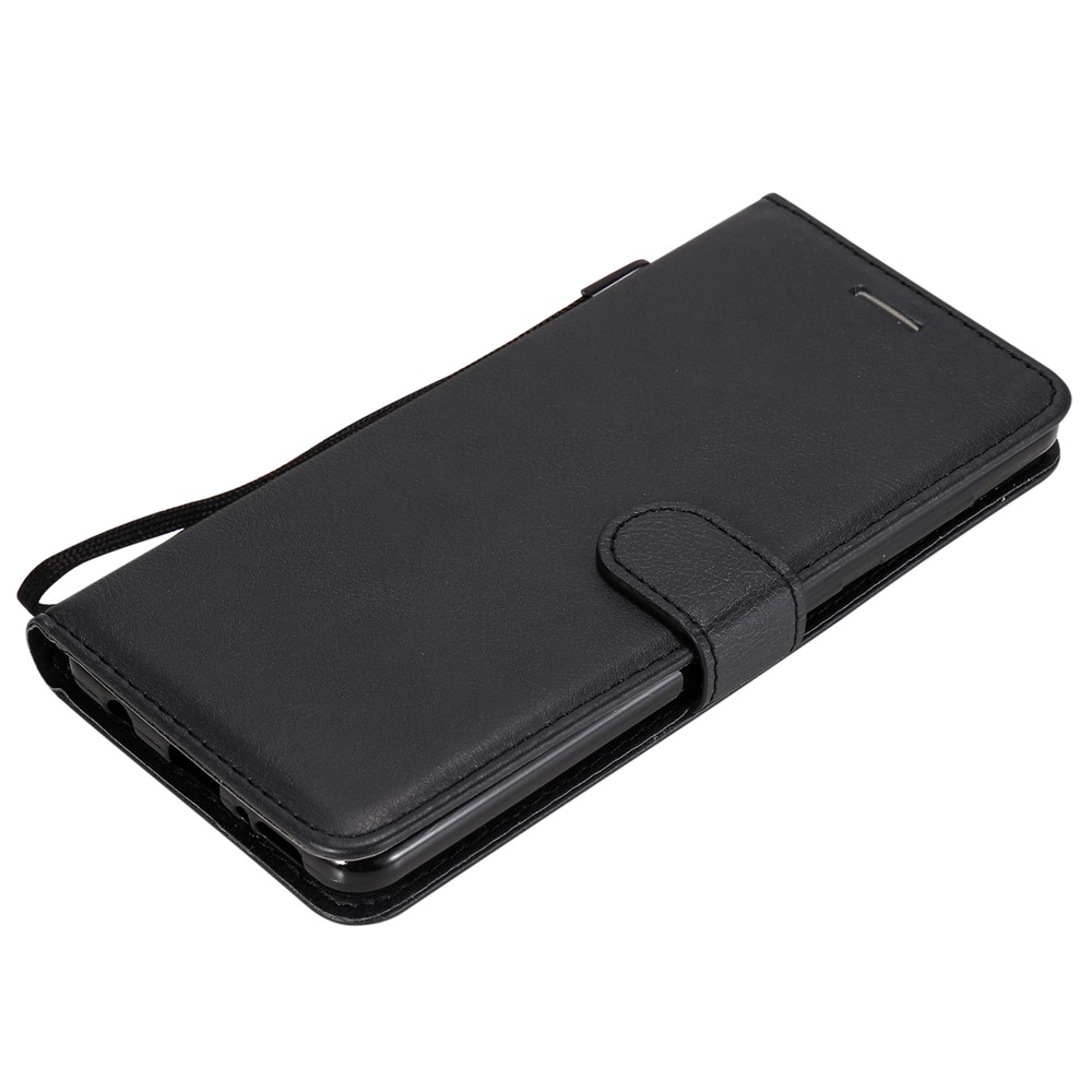 KT Leather Series-2 Wallet Stand Case Teléfono Para Samsung Galaxy A21s - Negro