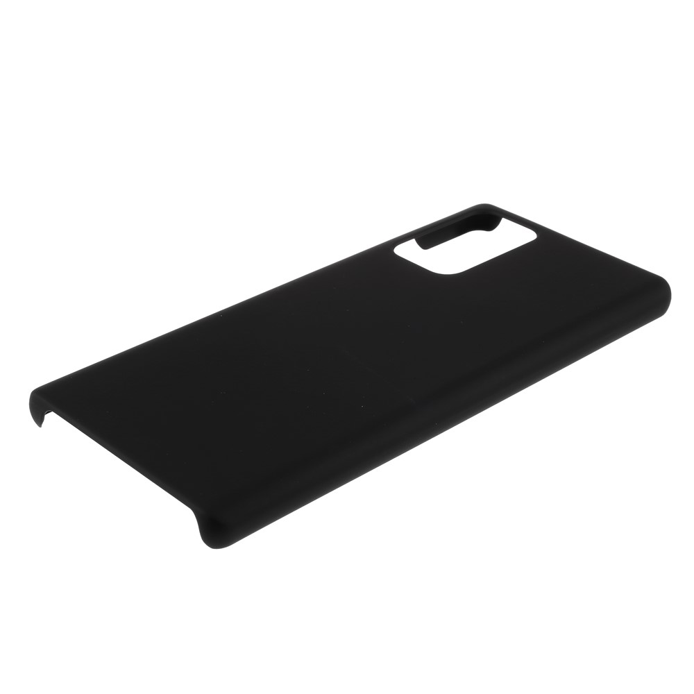 Rubberized Plastic Cell Phone Case for Samsung Galaxy Note 20 - Black-5