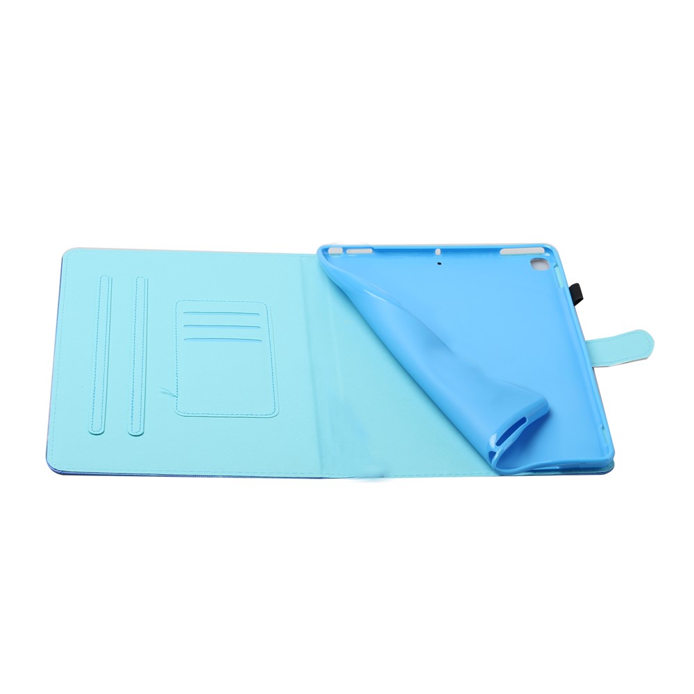 Custodia In Pelle Flip Slot Per Schede Da Stampa Modello Per Samsung Galaxy Tab A 10.1 (2019) SM-T510 / T515 - Piccola Tigre