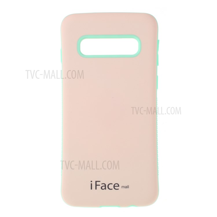 IFACE MALL Série PC + TPU Macaron Couverture Shell Téléphone Hybride Pour Samsung Galaxy S10, Plus - Rose / Vert-1