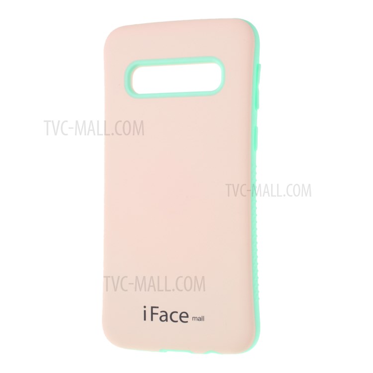 IFACE MALL Série PC + TPU Macaron Couverture Shell Téléphone Hybride Pour Samsung Galaxy S10, Plus - Rose / Vert-2