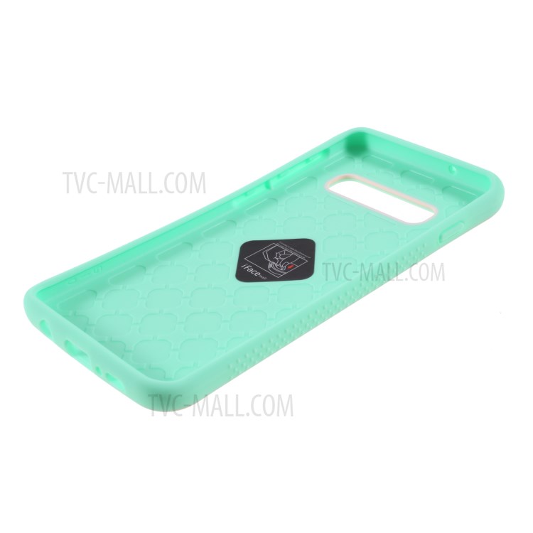 IFACE MALL Série PC + TPU Macaron Couverture Shell Téléphone Hybride Pour Samsung Galaxy S10, Plus - Rose / Vert-5