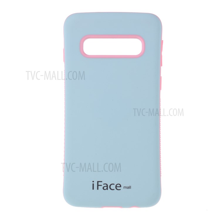 Caso Ibrido IFACE MALL PC + TPU Per La Galassia S10 - Blu / Rosa-1
