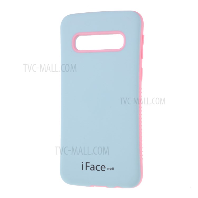 Caso Ibrido IFACE MALL PC + TPU Per La Galassia S10 - Blu / Rosa-2
