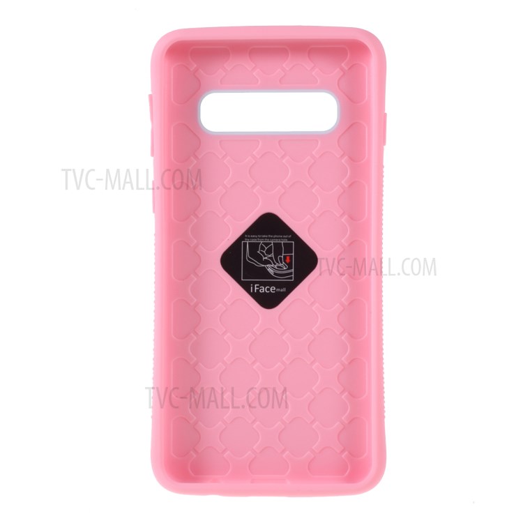 Caso Ibrido IFACE MALL PC + TPU Per La Galassia S10 - Blu / Rosa-3