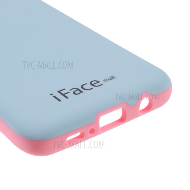 Caso Ibrido IFACE MALL PC + TPU Per La Galassia S10 - Blu / Rosa-6