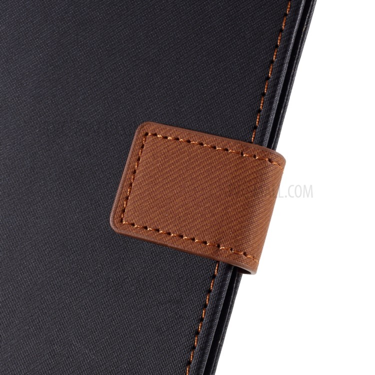 Porte-monnaie En Cuir Grain Croisé ROAR Support Cas De Secousse Pour Samsung Galaxy A71 SM-A715 - Noir-7