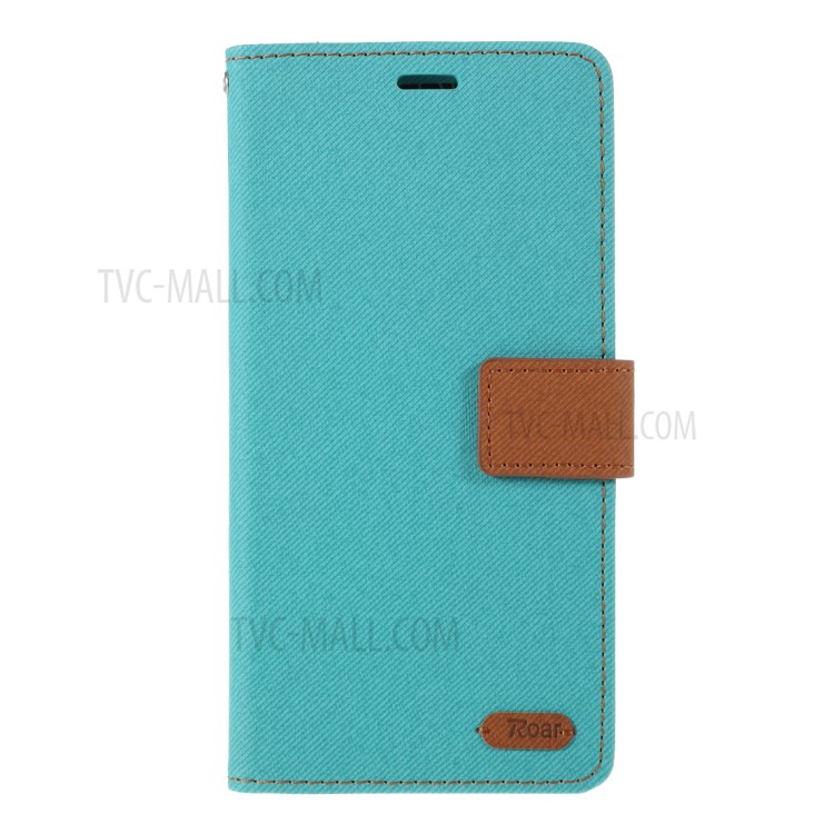 ROAR Sarja Grão Carteira De Couro Se Do Caso Da Aleta Para Samsung Galaxy A71 SM-A715 - Verde-1