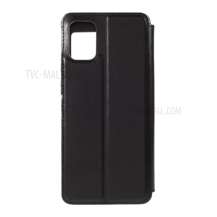 ROAR Vista Da Janela Caso Estande De Couro Com Suporte De Cartão Para Samsung Galaxy A31 - Preto-3