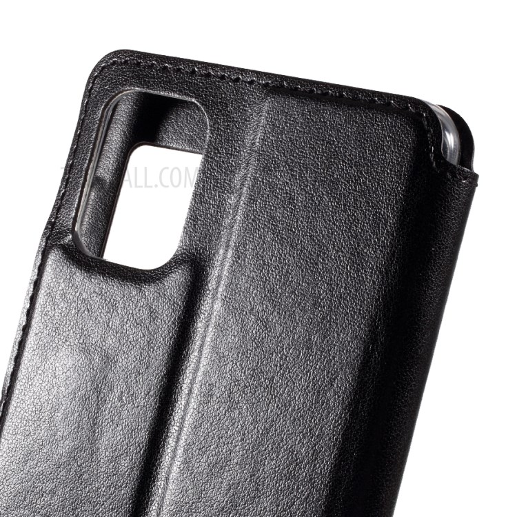 ROAR Vista Da Janela Caso Estande De Couro Com Suporte De Cartão Para Samsung Galaxy A31 - Preto-4