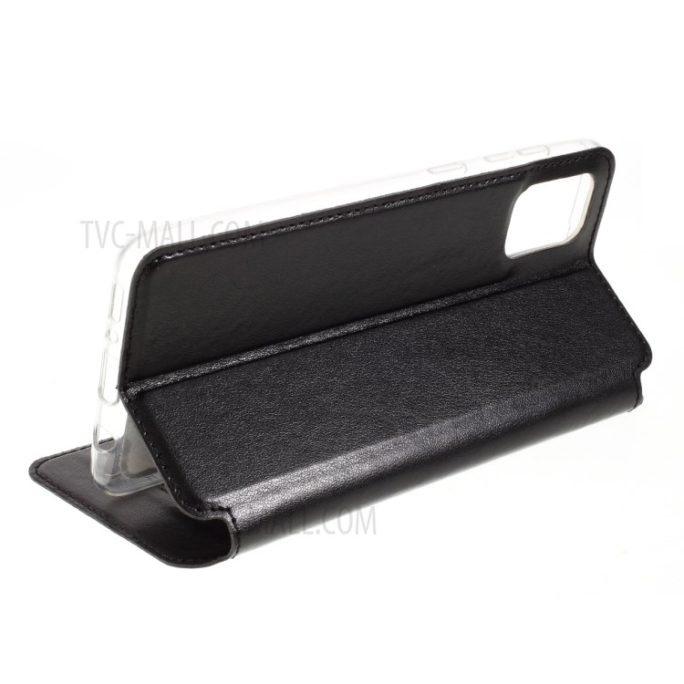 ROAR Vista Da Janela Caso Estande De Couro Com Suporte De Cartão Para Samsung Galaxy A31 - Preto-8