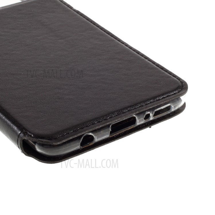 ROAR Vista Da Janela Cartão Estande Caso De Telefone Slot De Couro Para Samsung Galaxy A51 SM-A515 - Preto-6