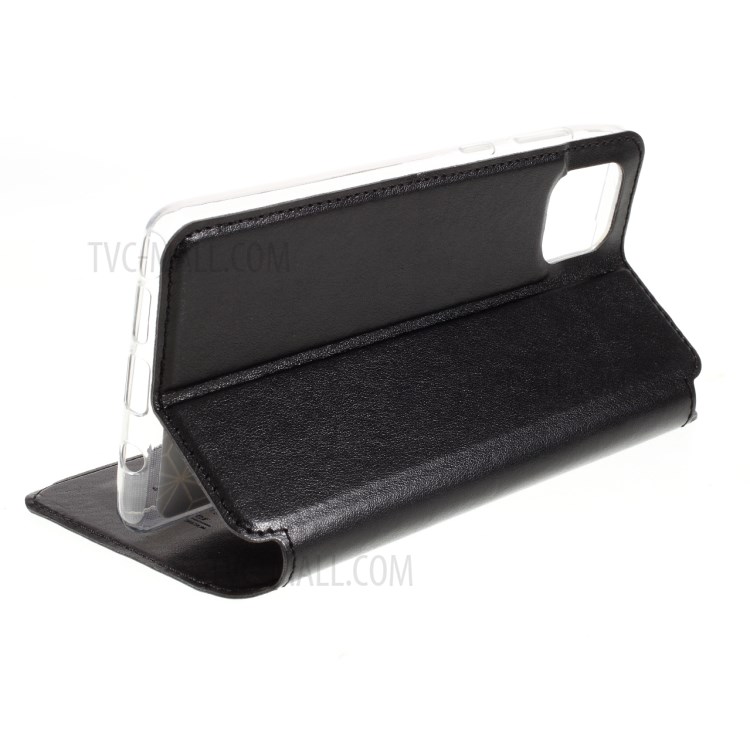 ROAR Vista Da Janela Caso Estande De Couro Com Shell Slot Para Cartão Para Samsung Galaxy A81 / Nota 10 Lite - Preto-7
