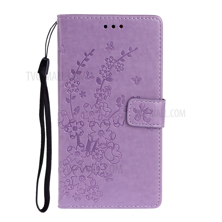 Imprint Ameixa Capa De Couro Magnética Para Samsung Galaxy A31 - Roxa-1