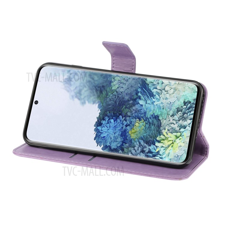 Imprint Ameixa Capa De Couro Magnética Para Samsung Galaxy A31 - Roxa-3