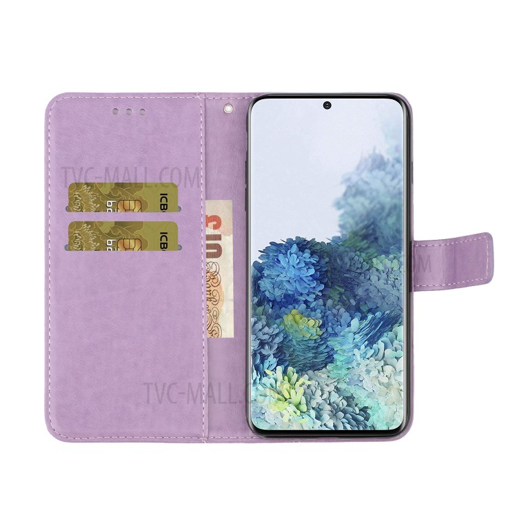 Imprint Ameixa Capa De Couro Magnética Para Samsung Galaxy A31 - Roxa-6