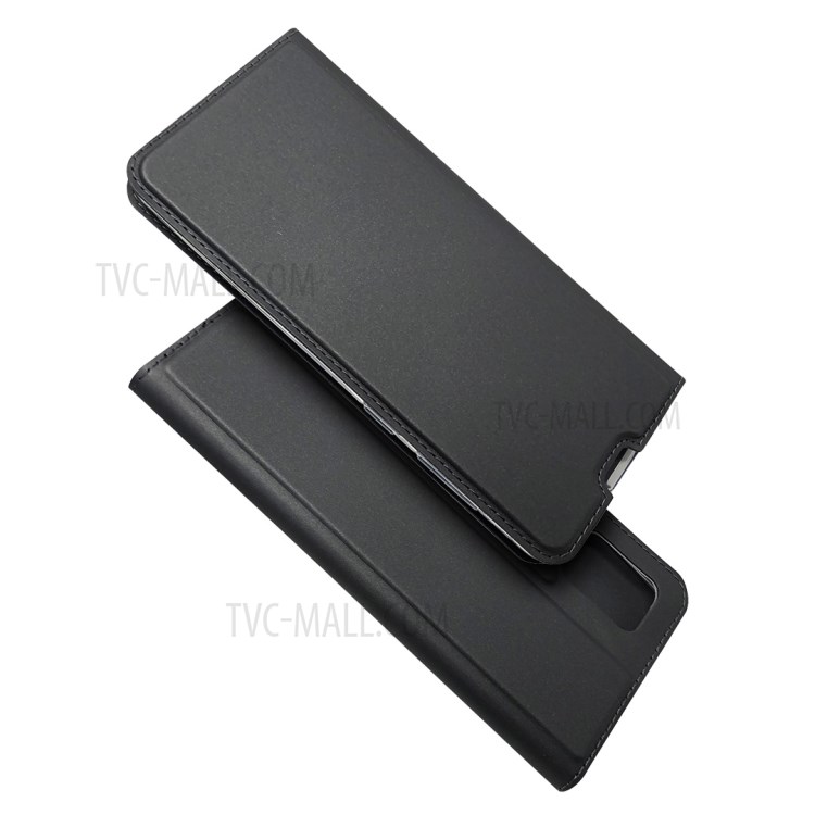 Couverture En Cuir Chiquenaude Absorbé Automatiquement Avec Porte-cartes Pour Samsung Galaxy A31 - Noir-2