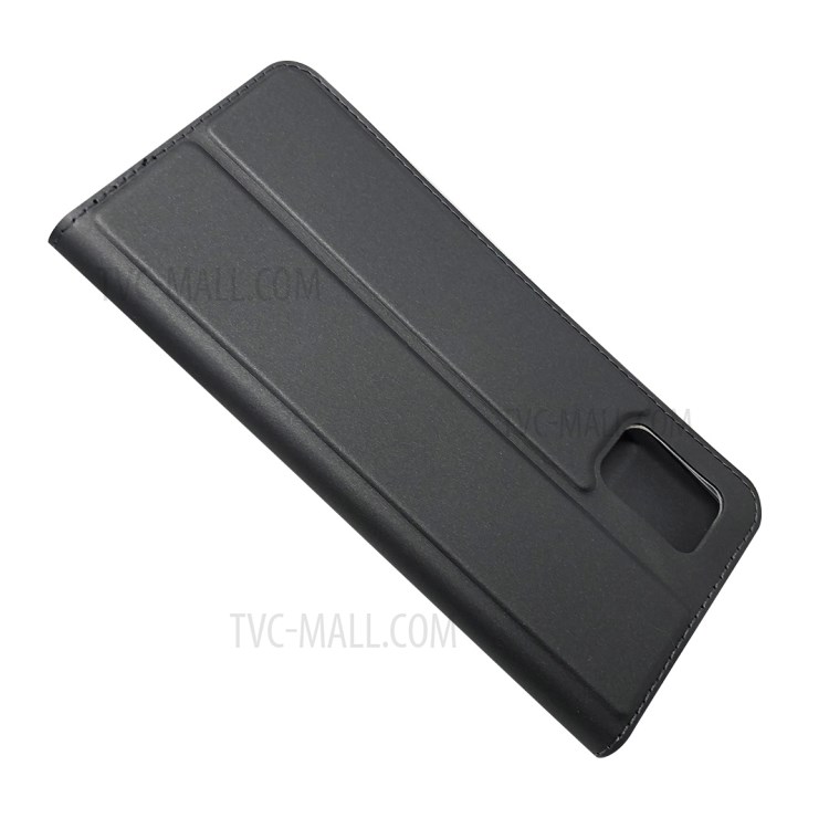 Couverture En Cuir Chiquenaude Absorbé Automatiquement Avec Porte-cartes Pour Samsung Galaxy A31 - Noir-4