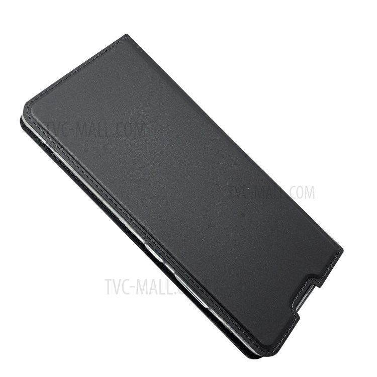 Téléphone Cellulaire En Cuir Absorbé Auto Cas Pour Samsung Galaxy A51 5G SM-A516 - Noir-3