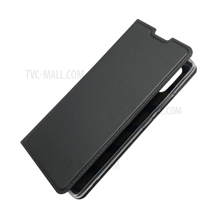 Téléphone Cellulaire En Cuir Absorbé Auto Cas Pour Samsung Galaxy A51 5G SM-A516 - Noir-6