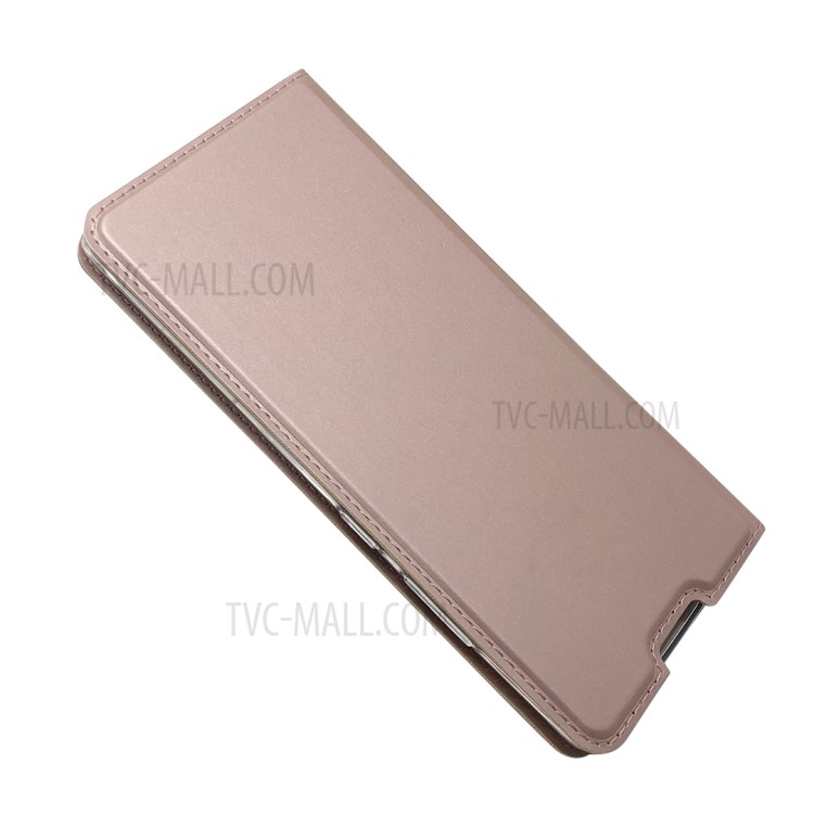 Auto-absorbed Leather Cell Phone Case for Samsung Galaxy A51 5G SM-A516 - Rose Gold-3